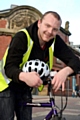 Hotel night porter Connor Stephens, who cycles to his job at Ashton Leisure Park thanks to TfGM’s Bike Back to Work scheme
