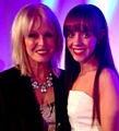 Lauren with actress Joanna Lumley