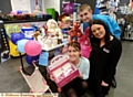 Pictured (l-r): Rebecca Byrne (manager), Joseph Nield and Steph Heywood.