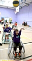 Awais Mahmood, from Freehold Community Primary Academy, takes a shot