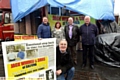 Peter Winder (kneeling) pictured with members of his family (from the left) Bryan Lockitt (brother-in-law), Maureen Winder (sister), Dave Strange (brother-in-law), Jack Winder (brother)