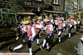 Saddleworth Morris Men start their Good Friday tour at the Clarence, Greenfield.