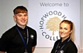 Oldham students Gemma Knight and Billy Barnes