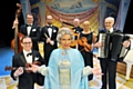 Sue devaney as Gracie Fields, with the rest of the cast