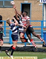 OLDHAM winger Jamel Chisholm was on the mark against London Broncos.
