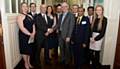 TOP table . . . (from left) Kirsty Mairs, Mike Kostecky, Principle Craig Mairs, Alex Jess, Keith Jess, Simon Woods (guest of honour), Luke Lancaster, Vijay Srirastava, Vipran Srirastava and Camilla Preston