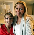 BEST foot forward . . . Tricia Penrose with her mum Sue Gordon