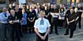 TOP team . . .  Chief Supt Denise Worth announcing the start of new policing methods across Oldham