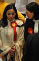 INTEGRITY... Arooj Shah will be back say her Labour colleagues. Pictured with Debbie Abrahams MP after her election defeat earlier this month.