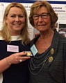 PRESTIGIOUS... Janet Mawdsley, with her Queen's Nurse award and her mum, Doris Holmes.
