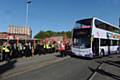 Strike by First Bus Drivers at Oldham Wallshaw Street Depot