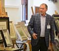 Former Hulme Grammar School pupil Graham Hobbs revisits the school to give an art lecture to current pupils.