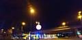 Tram crash at Manchester Street roundabout, Oldham.