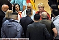 ANGUISH OF DEFEAT: Defeated Arooj Shah (top left) with supporters including Council Leader Jean Stretton