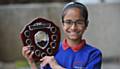 WINNER . . . St Hilda's pupil Samirah Talukdar 