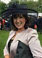 Gill Nuttall at the Queen's garden party at Buckingham Palace