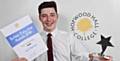 Hopwood Hall Gold Star Award winner 2016 business studies student Jack Morrison