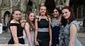 GIRLS just want to have fun . . . Hannah Jones, Lucy Flynn, Ellie Pomfrey, Iqra Shahid, and Catherine Stott