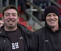 HAPPY DAYS . . . former Latics wing wizard Rick Holden (left) with Andy Ritchie. Holden believes ex-team-mate Frank Bunn would be an 'ideal' Latics manager