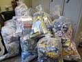 BAGS of fags . . . the cigarettes seized in Oldham