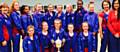 HUGE SMILES ALL ROUND . . . Oldham's under-12s netball team were in terrific form in their county league final win against Rochdale
