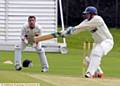 GUIDING LIGHT . . . Royton's Liam Brown kept a cool head in the Pennine Cricket League's defeat of the Liverpool Competition