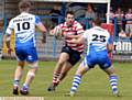 TRY SCORER . . . Phil Joy touched down for Oldham. 