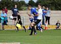 SHOOT ON SIGHT . . . Athletic forward Billy Mckay gets an effort away against AFC Fylde. 