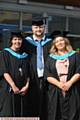 ALL SMILES . . Jaimie Sammon, Michael Cleasby and Rebecca Higgins