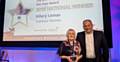 TENANT of the Year . . . Hilary Lomas receives her award