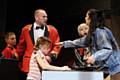 FLASHBACK to the 2008 Coliseum production of Brassed Off. Left to right: Josh Molloy as Craig, Stuart Wade as Phil, Niamh Darraugh as Melody, Thomas Butterworth as Shane and Emma Gregory as Sandra. 