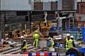 New Oldham Town Hall development. PIC shows restaurant units being fitted out etc.