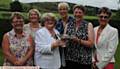 SILVER LINING . . . Oldham Golf Club Lady Captain's Prize presentation, with winner Janet Thorpe (second, right) receiving her trophy from lady captain Edith Howarth. Also pictured runner-up Linda Hall (left), Florence Jacks (subsidiary), Chris Peirson (best gross) and Lynn Kershaw (first day prize). Not pictured: Jill Nolan, second day prize and Bunty Booth qualifier