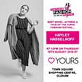 ACTRESS and model Hayley Hasselhoff will trade Hollywood for Oldham as she visits the town centre tomorrow (Thursday) for a meet and greet.Hayley, daughter of legendary TV star David Hasselhoff, will be visiting the Yours Clothing store in Oldham Spindles Town Centre Shopping Centre, at 12noon on Thursday, August 18.She will meet and greet fans in preparation for her appearance at The Curve Fashion Festival in Liverpool next month.