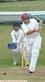 GO FOR IT . . . Abdul Latif (Crompton House) hits a boundary as his team clash in the Year Eight final against Hulme