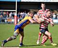 DANNY Grimshaw played against the odds against Whitehaven