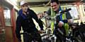 EMMAUS companions Paul Townsend and Stuart Hadfield clued up on cycle maintenance