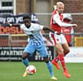 KEY MAN: Coventry's Gael Bigirimana (left) has attracted praise from his manager