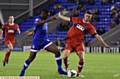 OH, I SAY . . . two-goal Darius Osei bursts into the penalty box against Carlisle. He has staked his claim for a start tomorrow