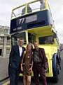 Lyn Neville and Damian Partridge with Gary Shail, Spider in Quadrophenia. 