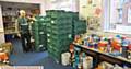 STOCKING up . . . at Oldham Foodbank