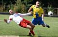 HOT-SHOT . . . Royton Town's Wayne Dean (yellow shirt)