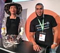 Omar Rahim, Energi Mine alongside humanoid robot, Sophia