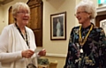 Ann Bromley with the Inner Wheel Club President, Betty Millar