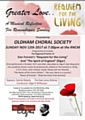 Oldham Choral Society: Greater Love - A Musical Reflection for Remembrance Sunday