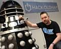 HACK Oldham founder Andy Powell with Bob the Dalek