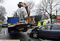 THE scene of the crash on Oldham Road, Grasscroft