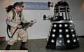 STAND-OFF . . . Volunteer ghostbuster Tony Goacher takes on a Dalek at the Digital Enterprise Hub pop-up event