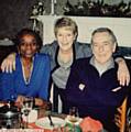 DAVID Richards with sister Evelyn Buckley (centre) and wife Judith