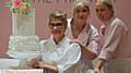 The Frostery wedding cake business in Uppermill won NW Wedding Cake award. PIC shows L-R: Suzanne Thorp (owner), Stella Collins and Kim Newton.